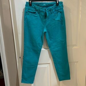 Size 8/10 skinny ankle stylus by Macy’s turquoise ankle pant